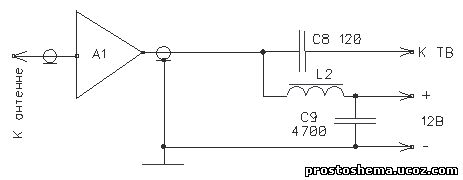 Схема инжектора питания для антенны 5v своими руками