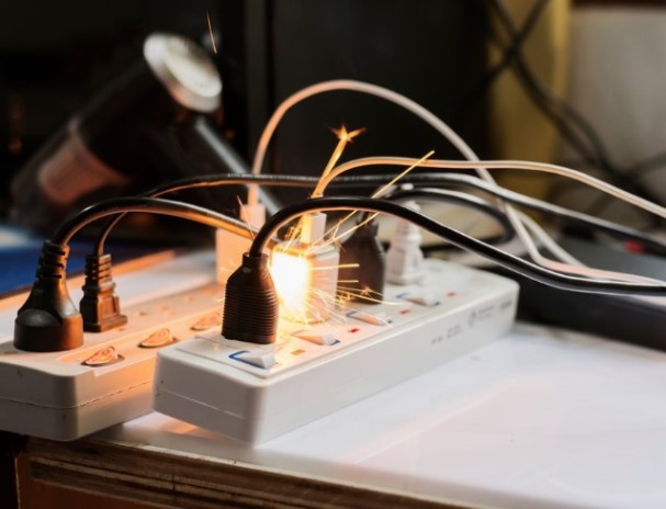 Почему розетки искрят, когда я что-то в них включаю?